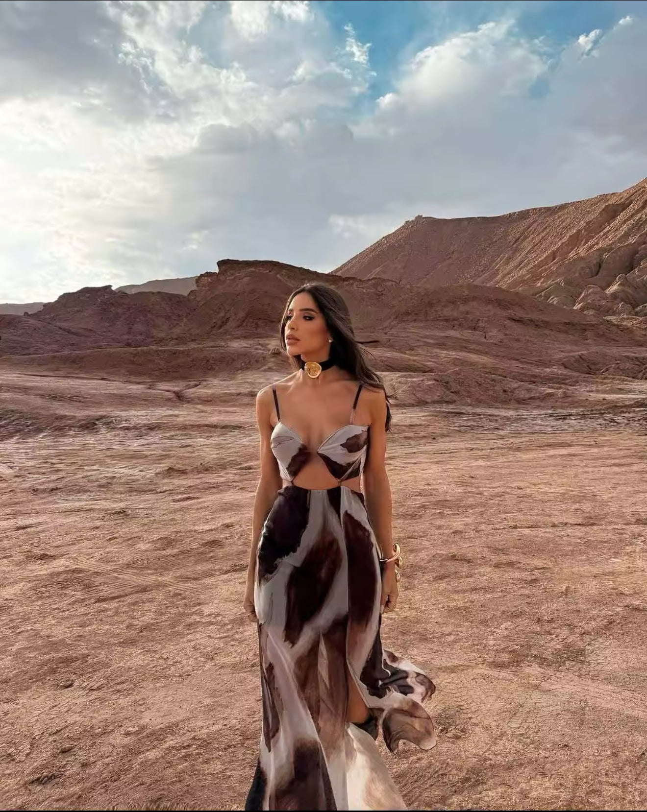 Cut-Out Maxi Dress