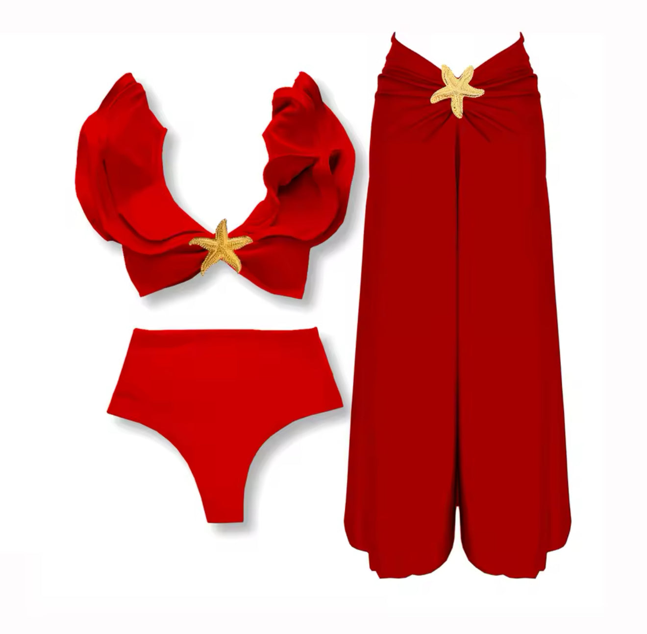 Stariva Luxe – Bikini Set mit Sarong & Seestern-Detail