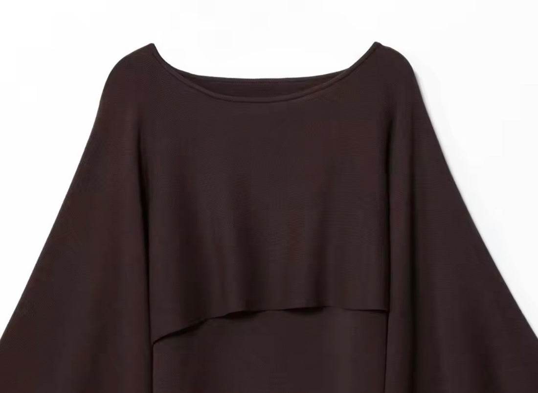 MAVANI Damen Pullover Oversize – Lockerer Pullover mit Fledermausärmeln, modern & bequem