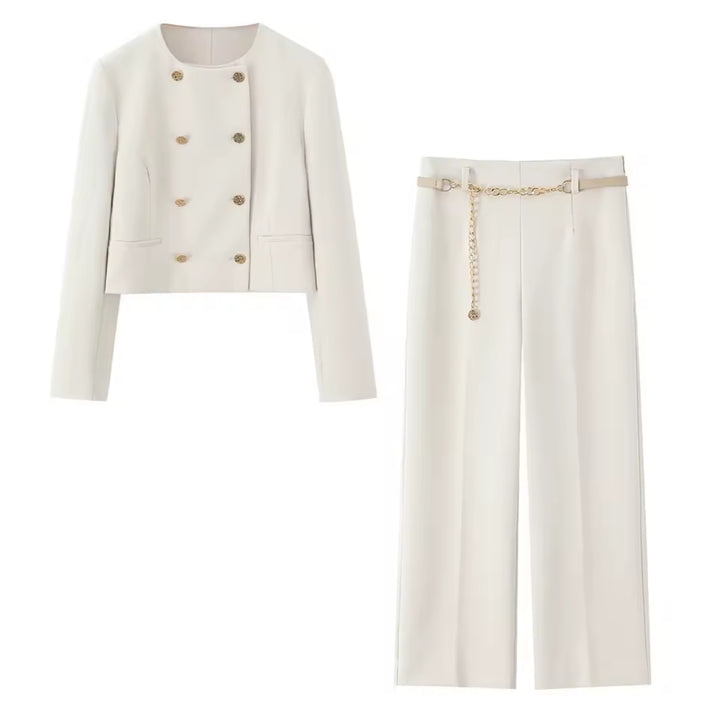 Nova Éternelle – Luxury White Blazer & Pants Set