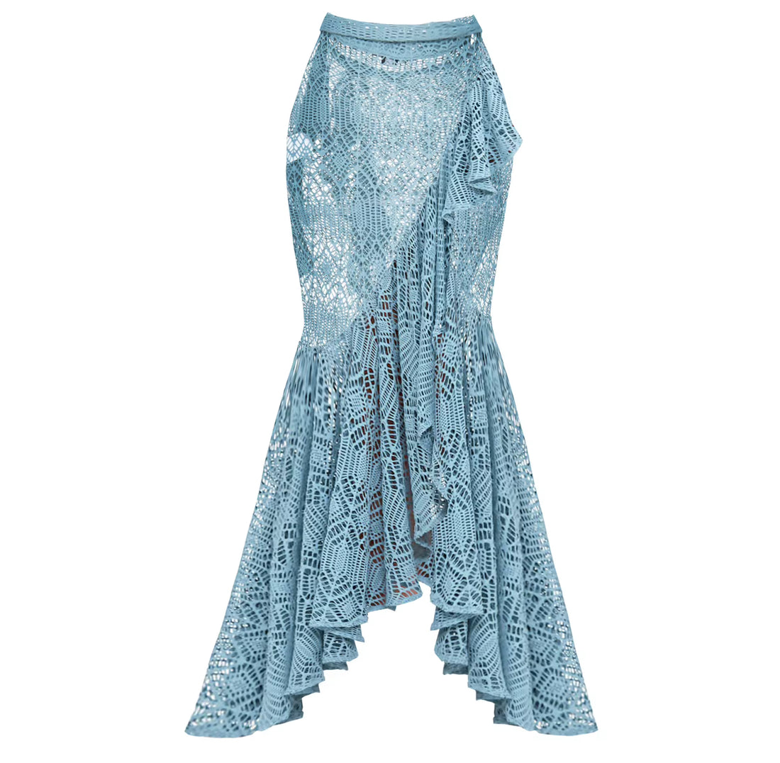 SeaLuxe Set – Bikini & Crochet Skirt