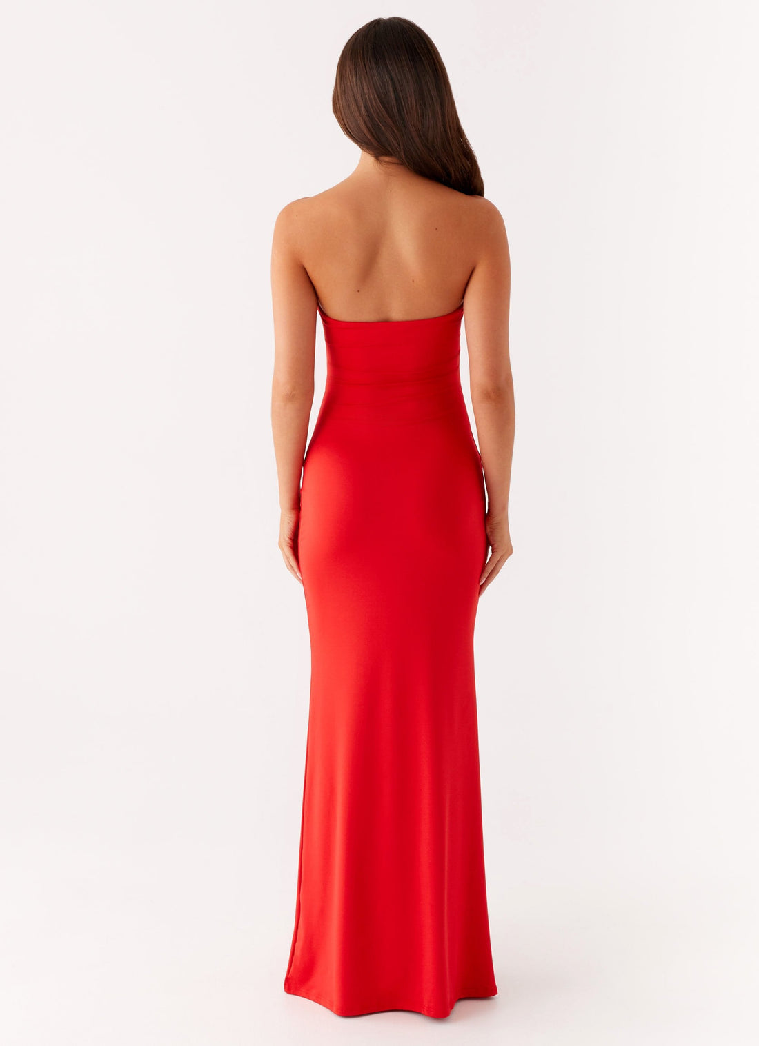 LA SIRENA – Hot Red Cut-Out Strandkleid mit Blüten-Detail