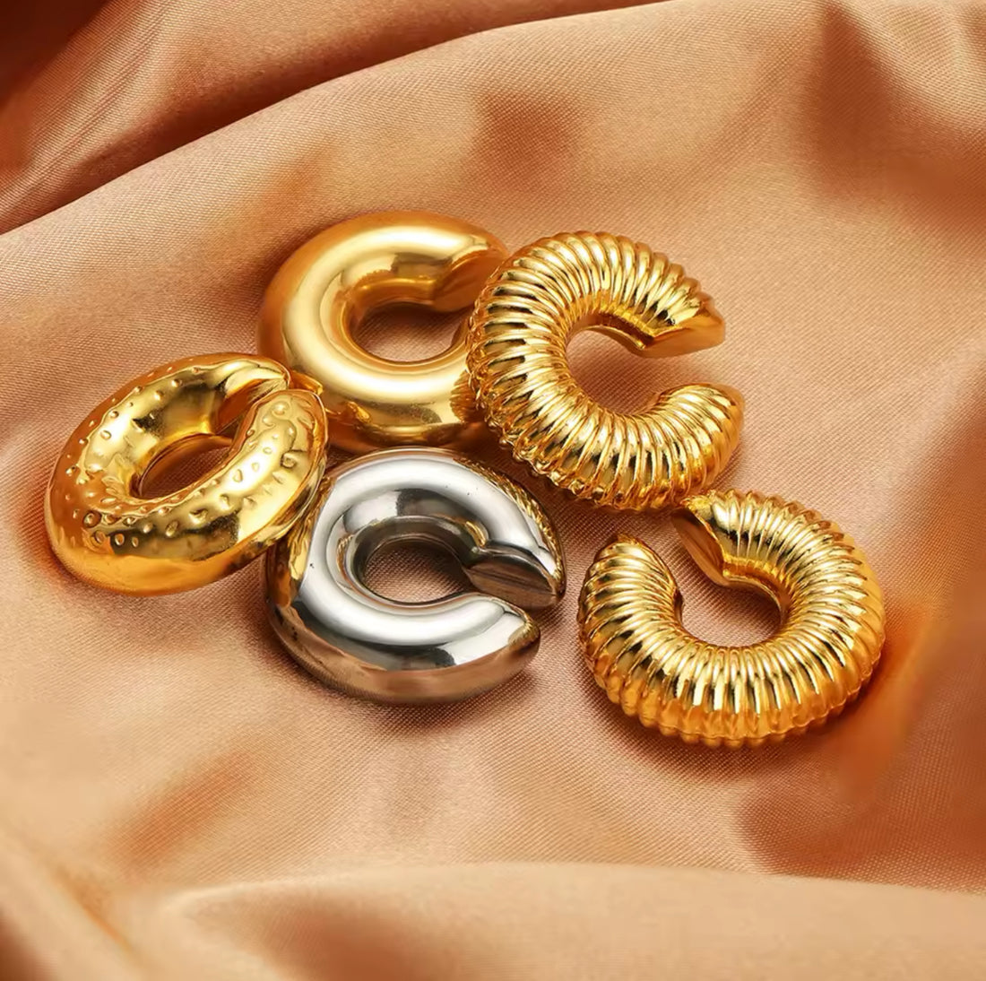 Elegante Chunky Ohrclips