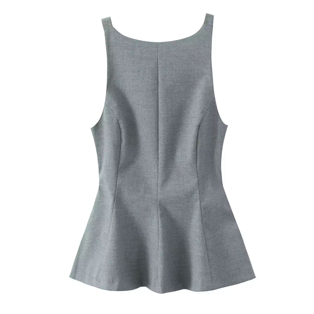 Tailliertes Peplum Top mit Bindeschleife