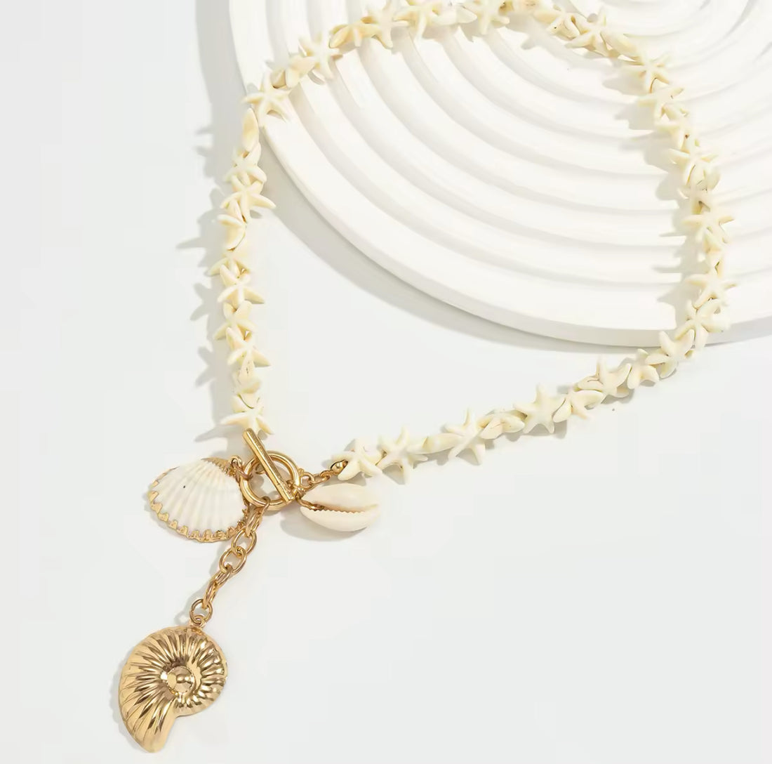 Muschel Kette – Maritimer Boho Style