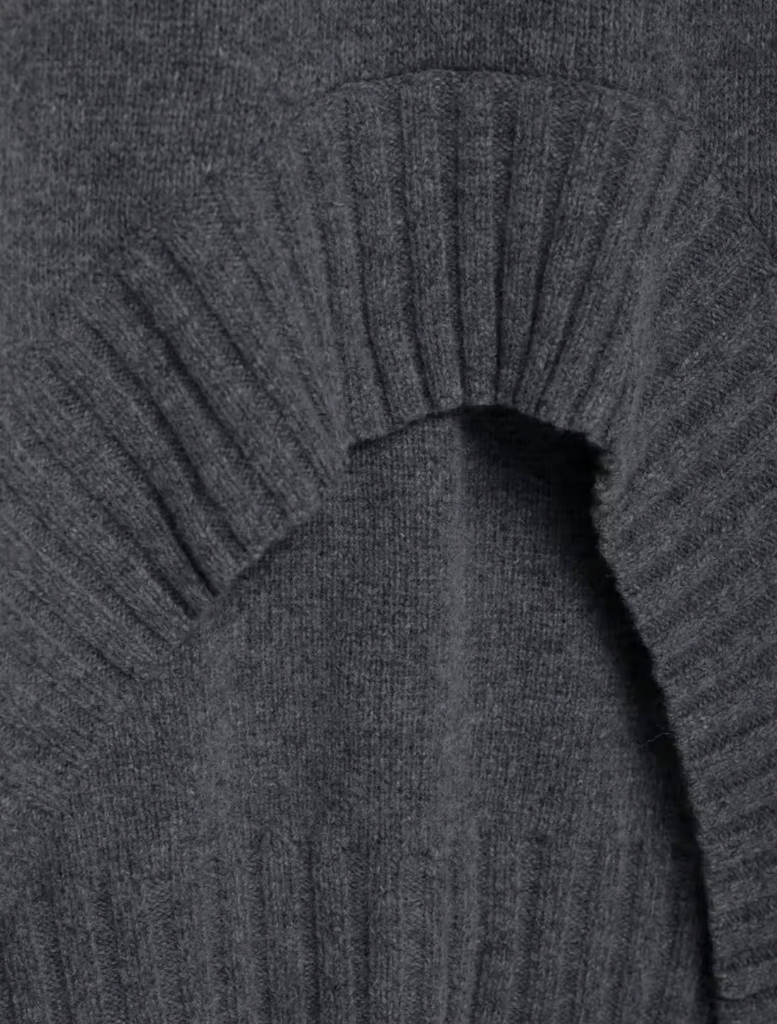 Oversize Strick Weste Damen Grau – Modischer Pullover ohne Ärmel mit Rundhalsausschnitt