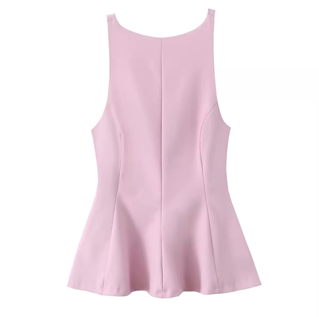 Tailliertes Peplum Top mit Bindeschleife