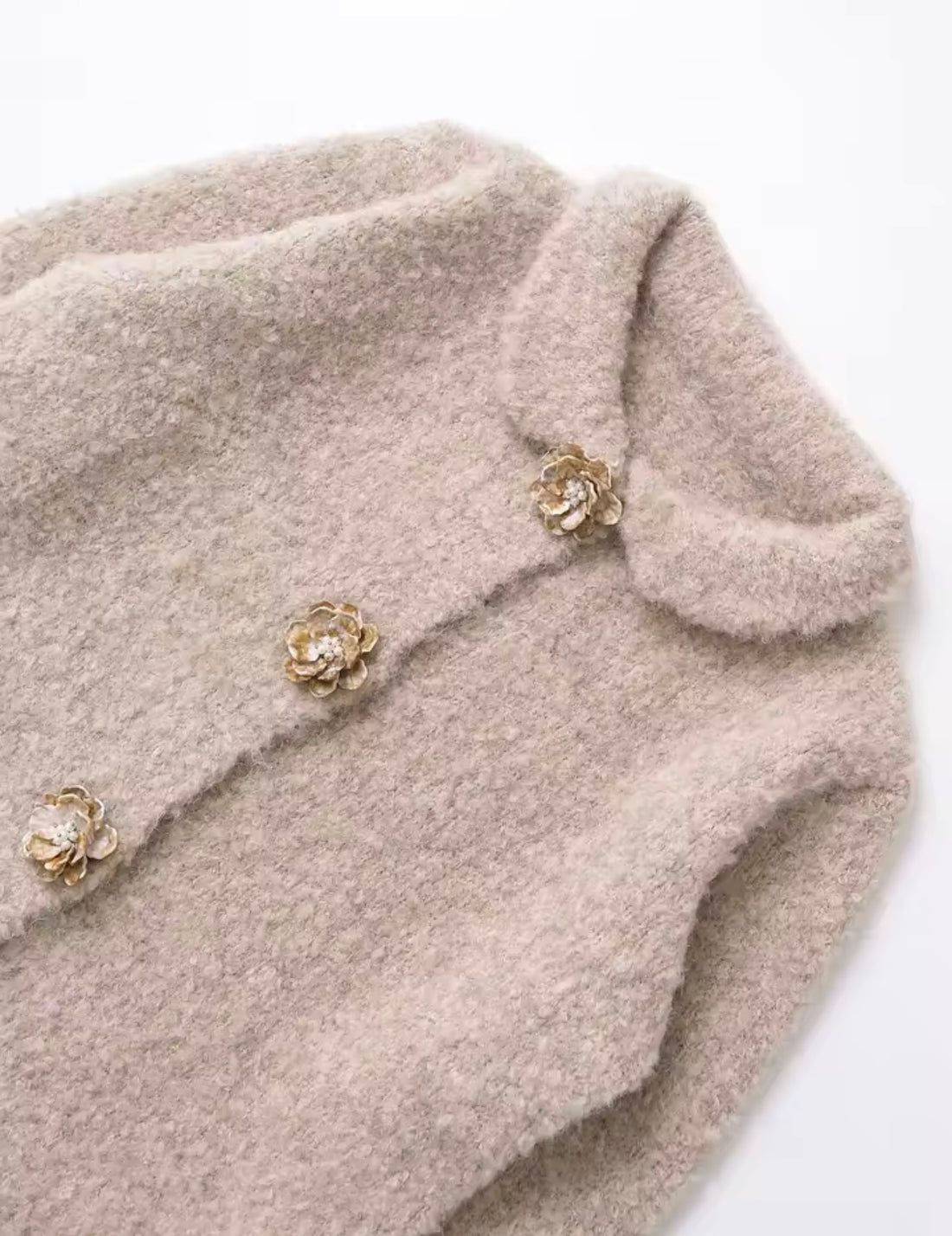 Eterna Damen Strickjacke mit großen Knöpfen – Elegante Cardigan Jacke
