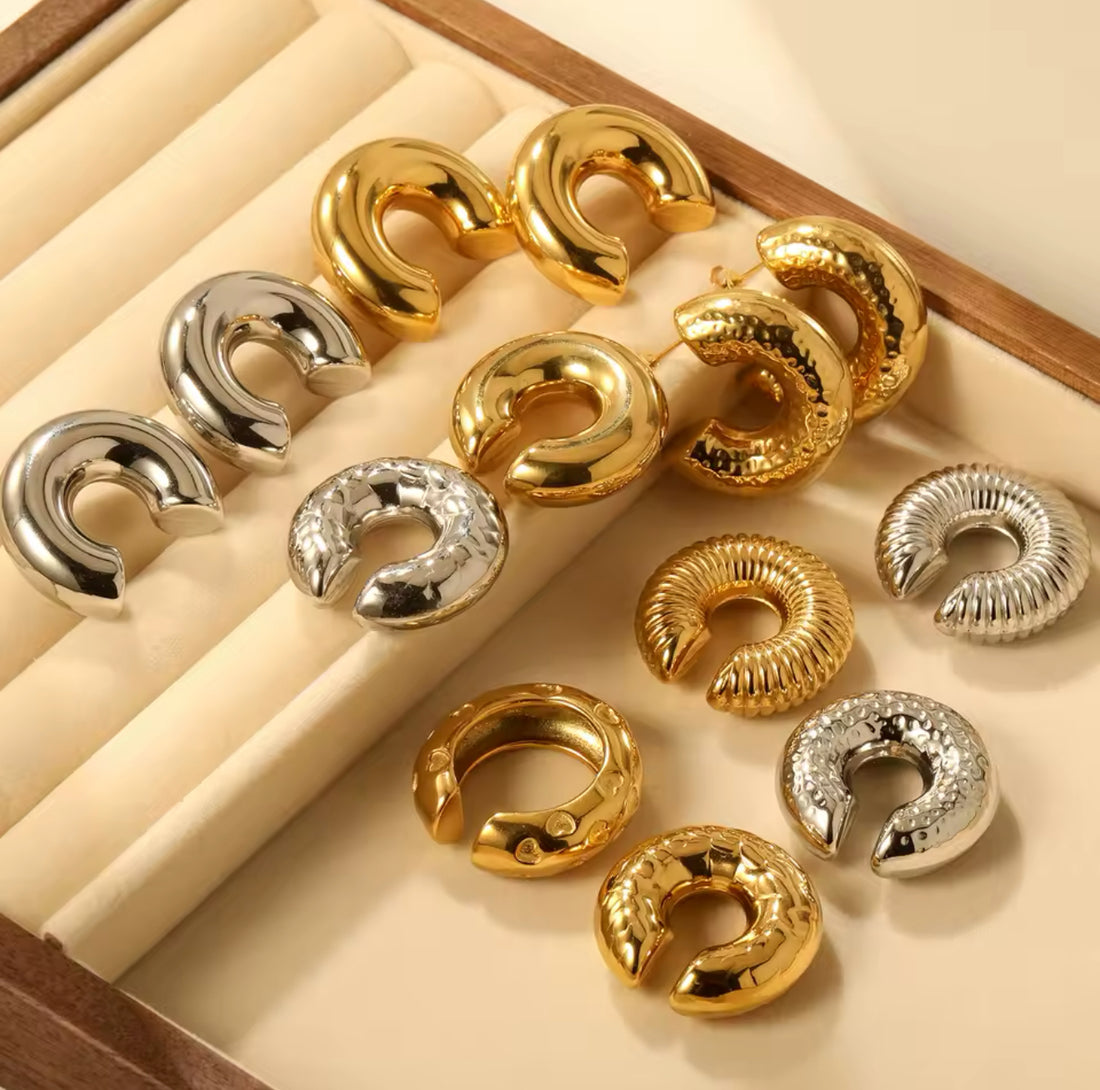 Elegante Chunky Ohrclips