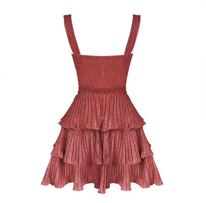 Rüschenkleid mit Seesternen und Cut-Out Design