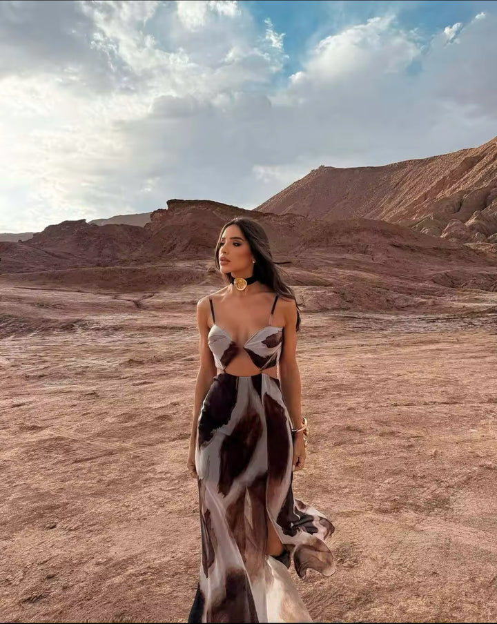 Cut-Out Maxi Dress