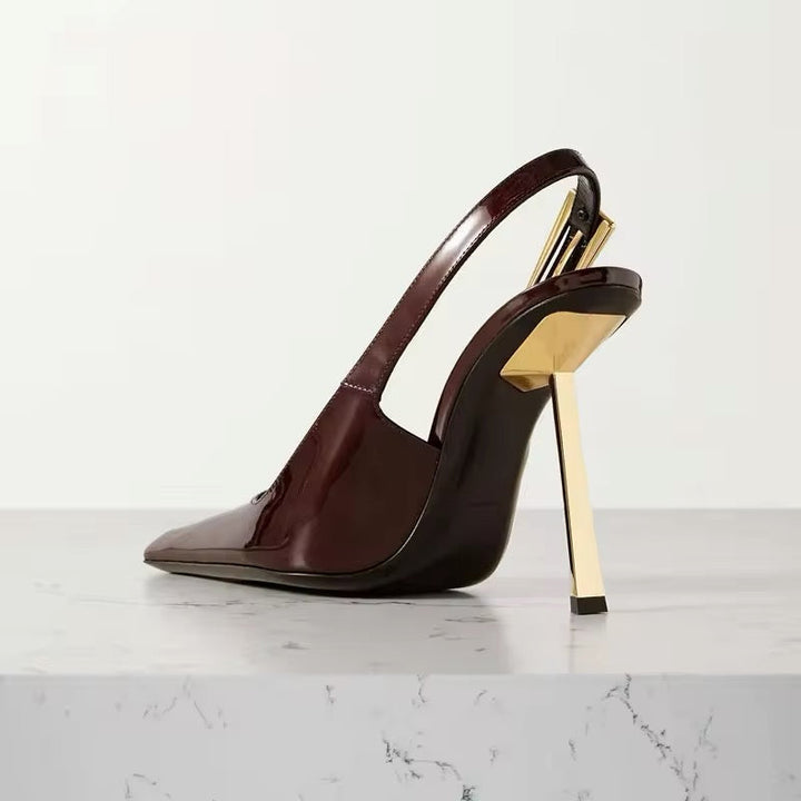 Velira Slingback – Bordeaux Gold