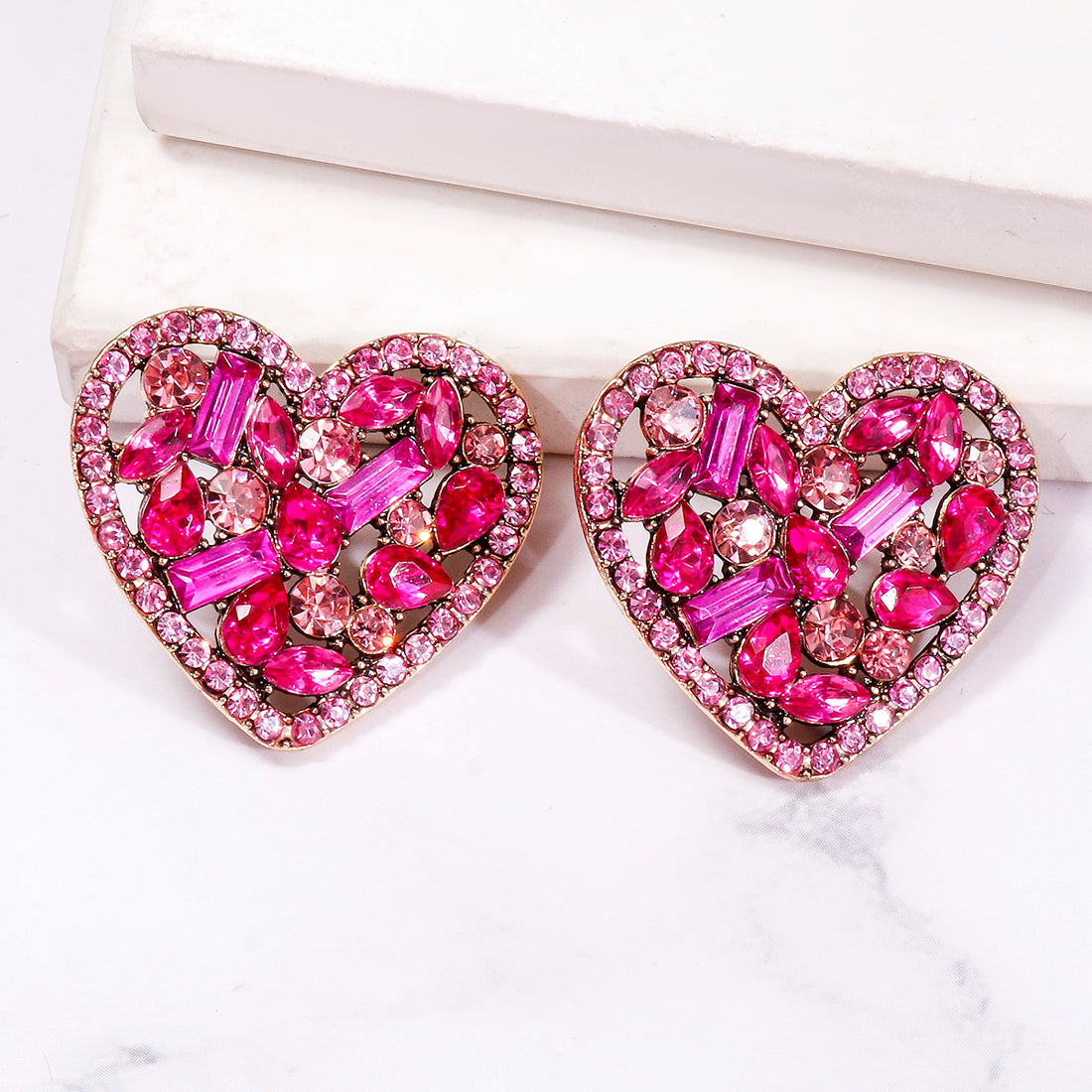 Herz-Ohrringe – Eleganter Luxus-Schmuck