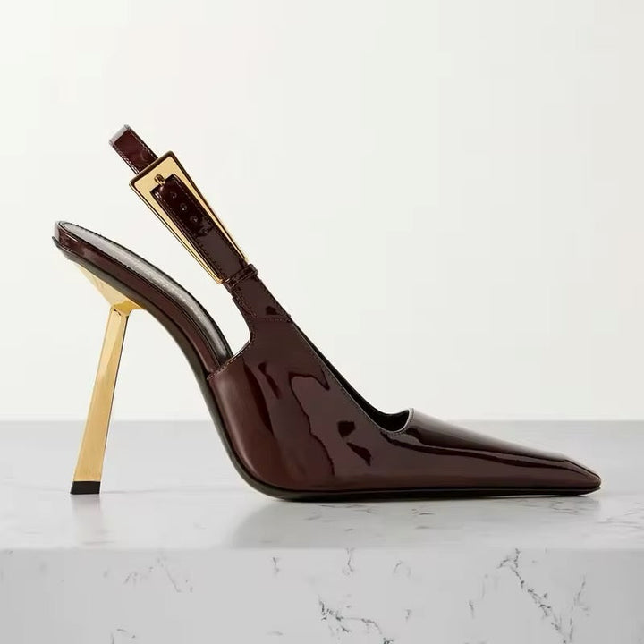 Velira Slingback – Bordeaux Gold