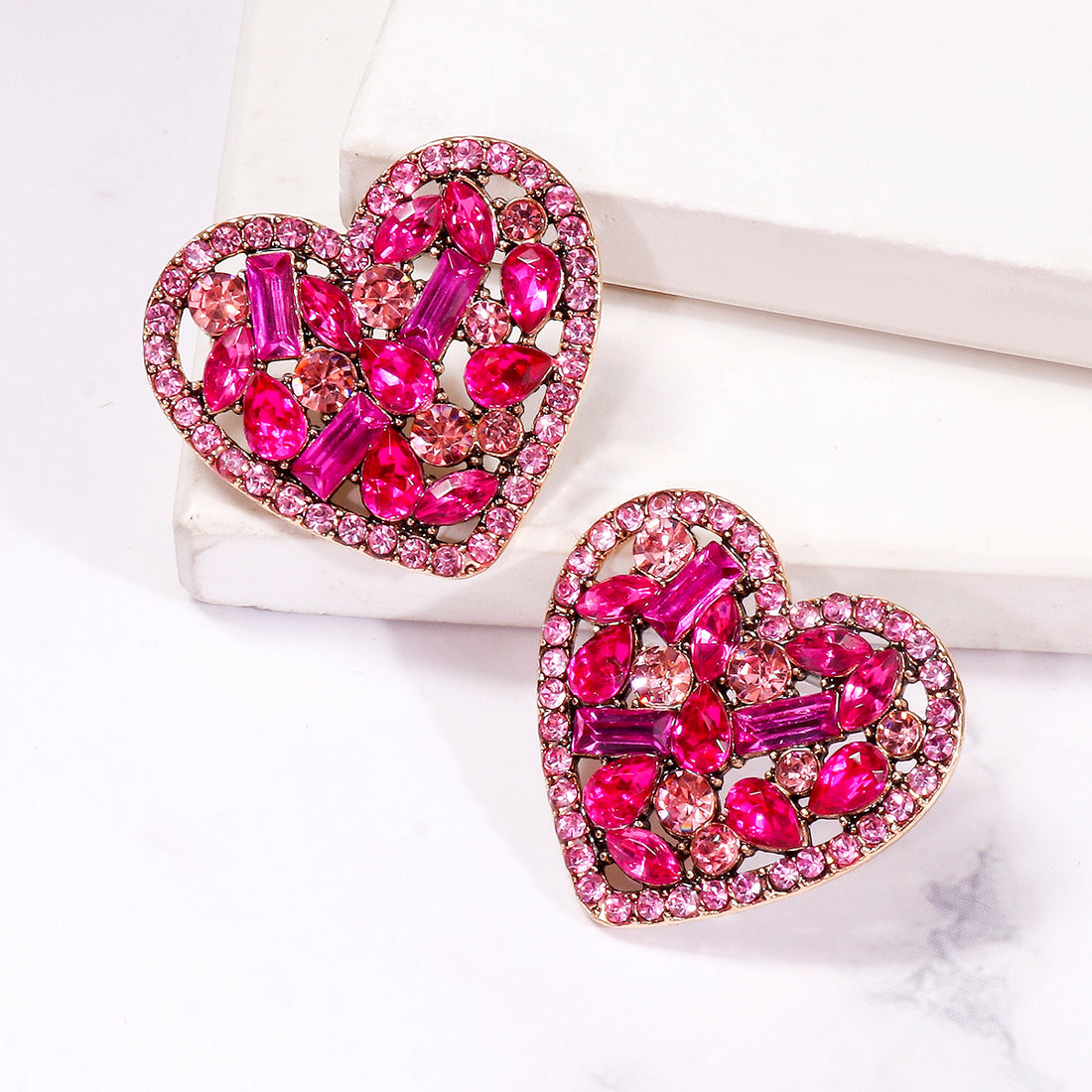 Herz-Ohrringe – Eleganter Luxus-Schmuck